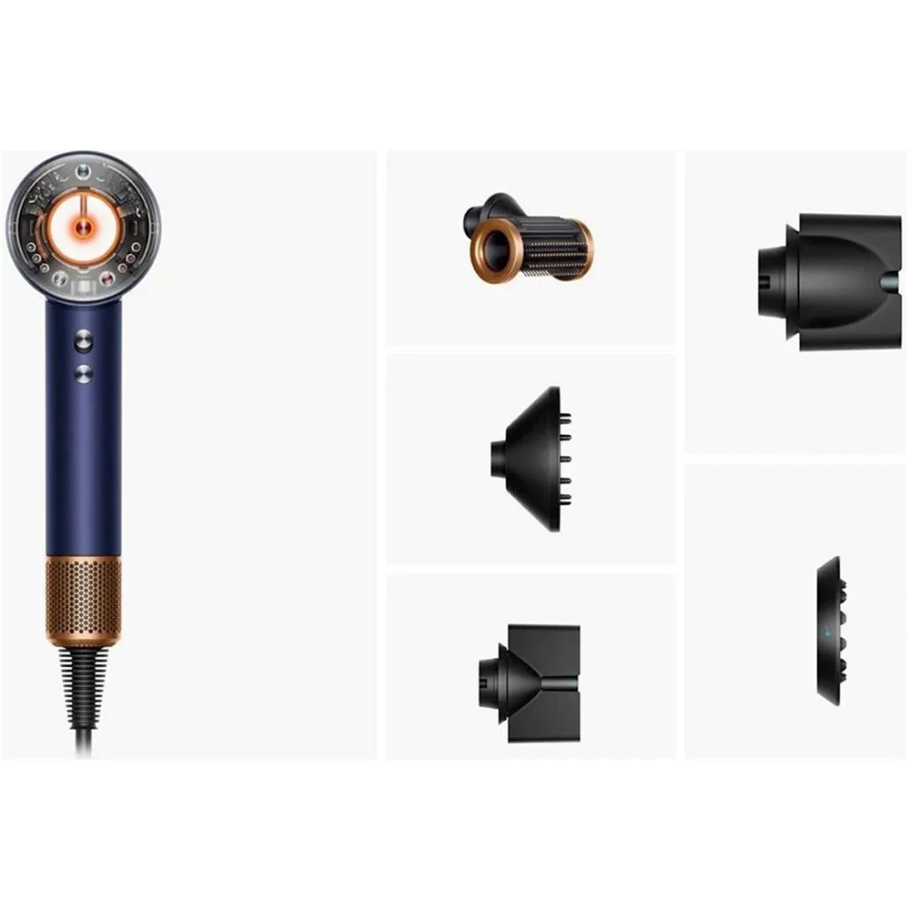 Фен Dyson Supersonic HD16 Nural Straight+Wavy Prussian Blue/Rich Copper (122612-01)