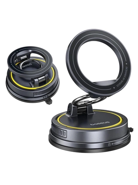 Держатель BASEUS VC2 Flex Magnetic Car Mount Suction Cup Veersion Black (C0013803)