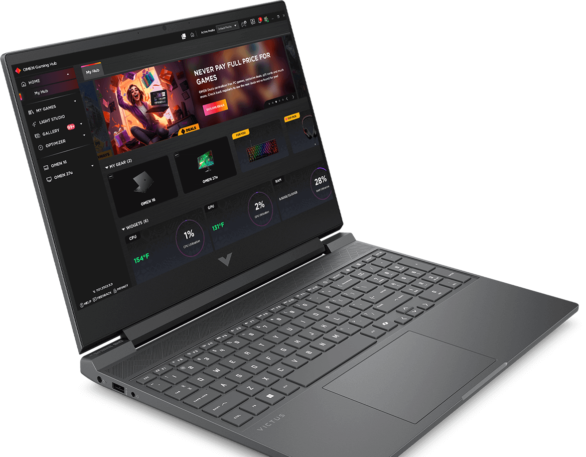 Ноутбук HP Victus 15 Ryzen AI 7-350/16GB/1TB/RTX5060 (C1LW7EA)