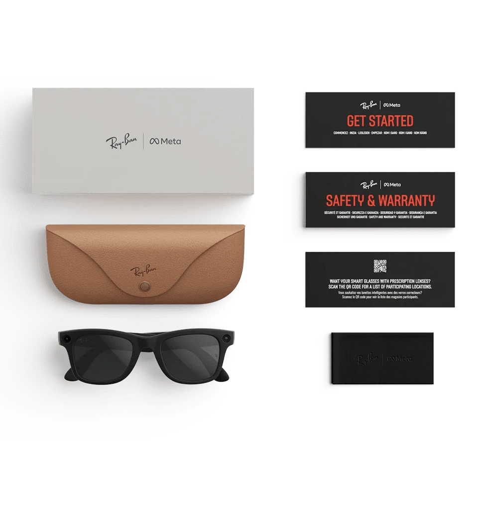 Смарт-окуляри Ray-Ban Meta Wayfarer (Gen 2), Large Matte Black Frame / Clear to Grey Transitions Lenses (RW4012 601S1Z 53-22)