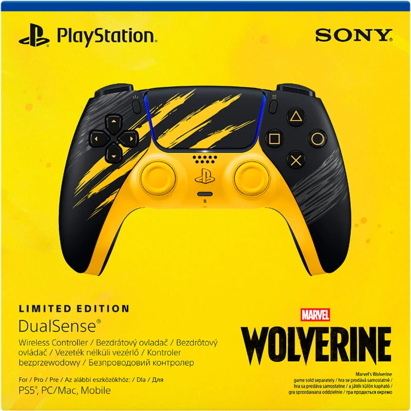 Геймпад SONY PlayStation 5 Dualsense Marvel's Wolverine Yellow Limited Edition (1000056821)