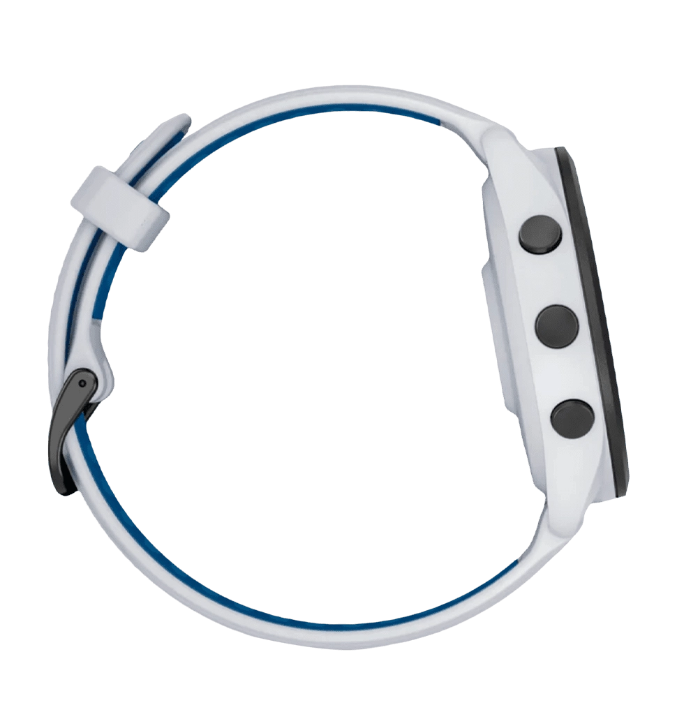 Смарт-часы Garmin Forerunner 265 Black Bezel w. Whitestone Case and Whitestone/Tidal Blue S. Band (010-02810-01/11/51)