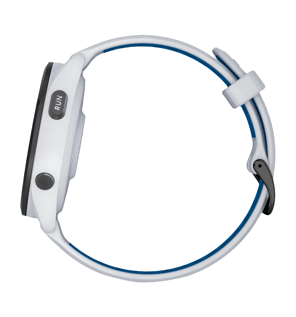 Смарт-часы Garmin Forerunner 265 Black Bezel w. Whitestone Case and Whitestone/Tidal Blue S. Band (010-02810-01/11/51)