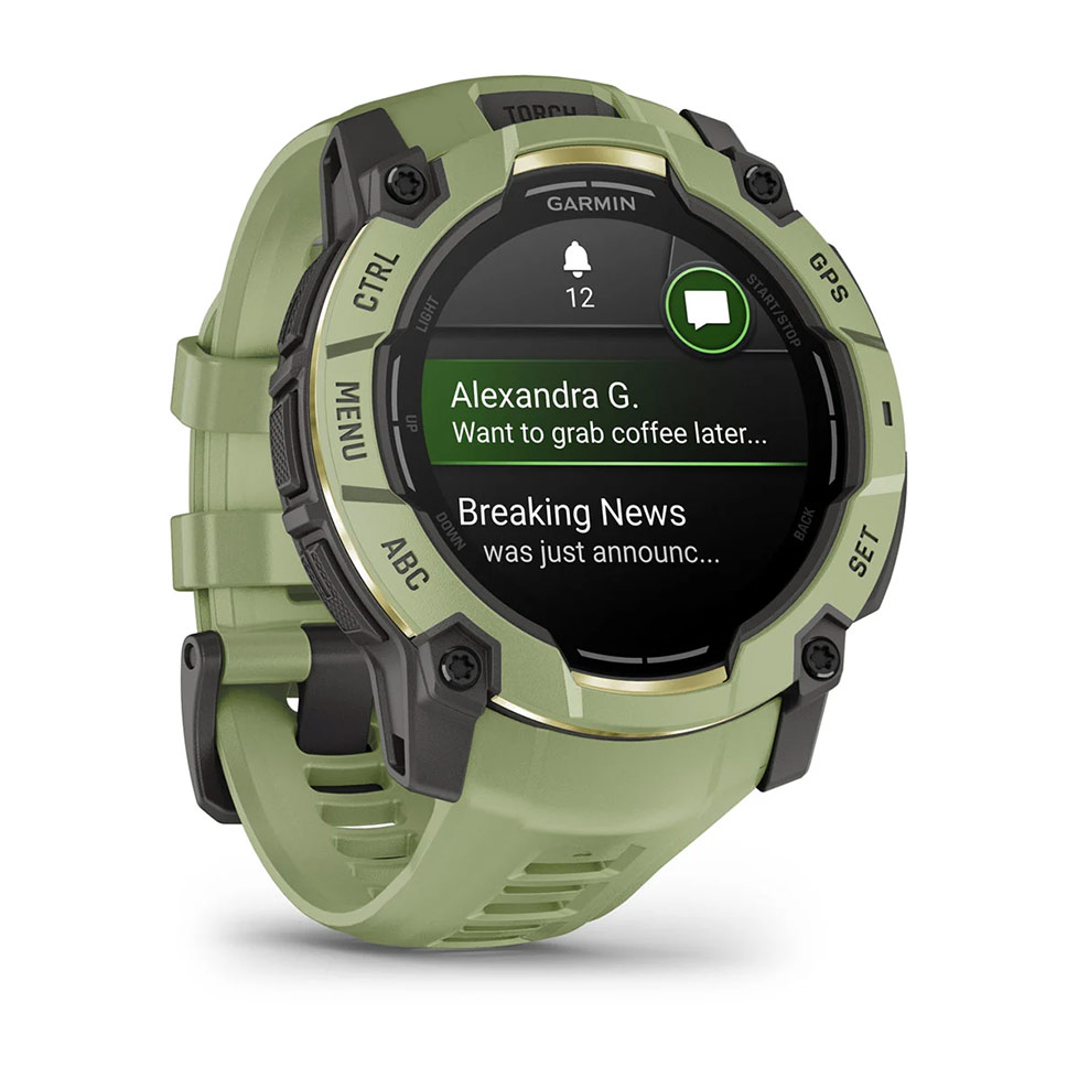 Смарт-годинник Garmin Instinct 3 50mm AMOLED Green with Fern Green Band (010-03020-02)