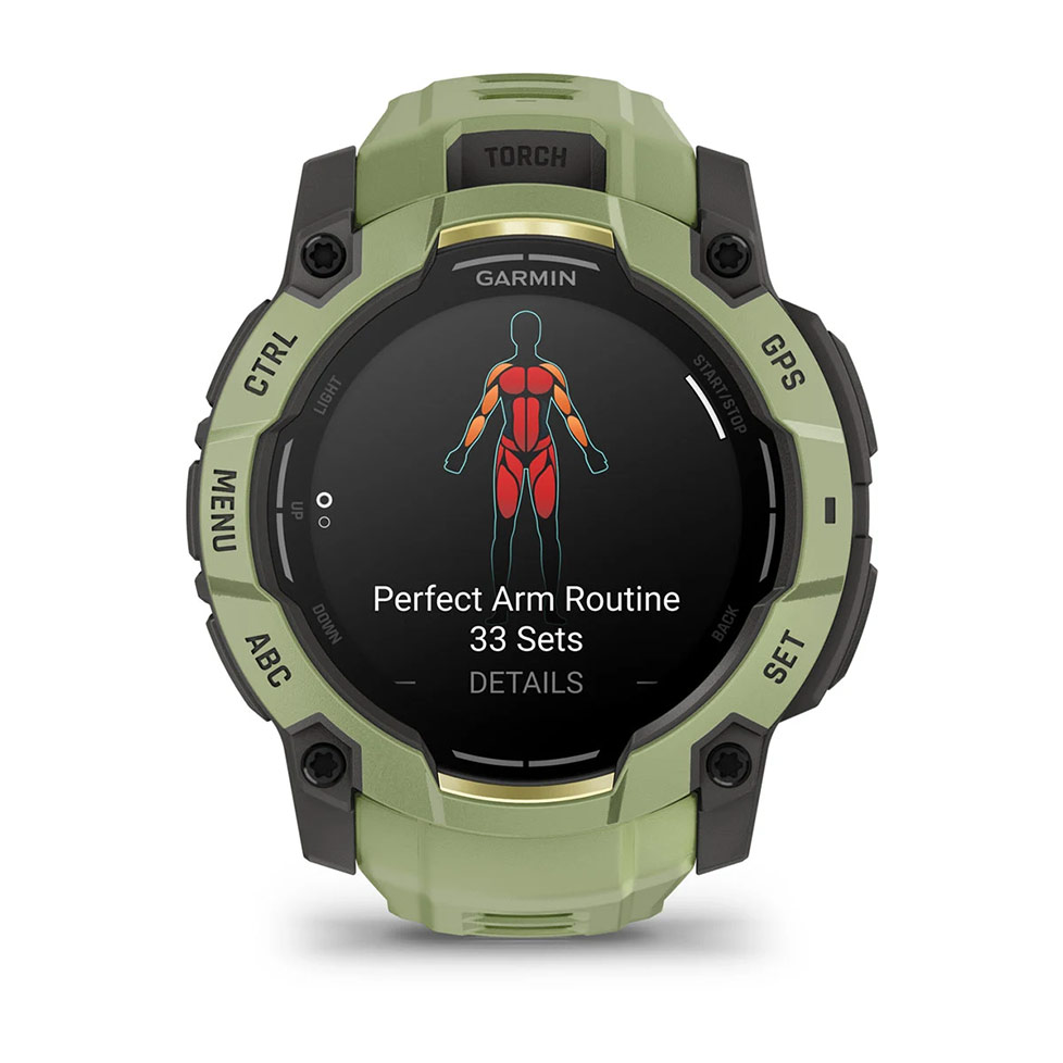 Смарт-годинник Garmin Instinct 3 50mm AMOLED Green with Fern Green Band (010-03020-02)