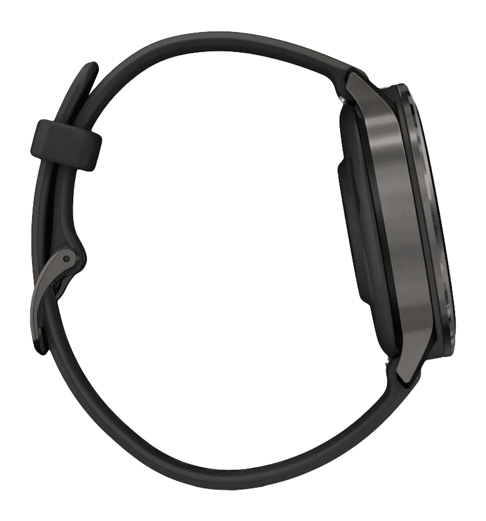 Смарт-часы Garmin Venu 4 41 mm Slate with Black Silicone Band (010-03013-02)