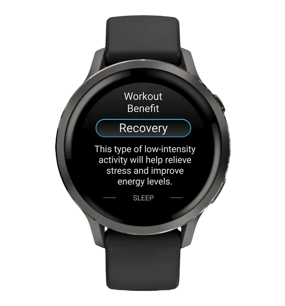 Смарт-часы Garmin Venu 4 41 mm Slate with Black Silicone Band (010-03013-02)