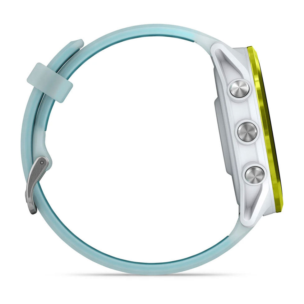 Смарт-годинник Garmin Forerunner 570 47mm Amp Yellow Aluminium with Translucent Whitestone/Turquoise Band (010-02971-01)