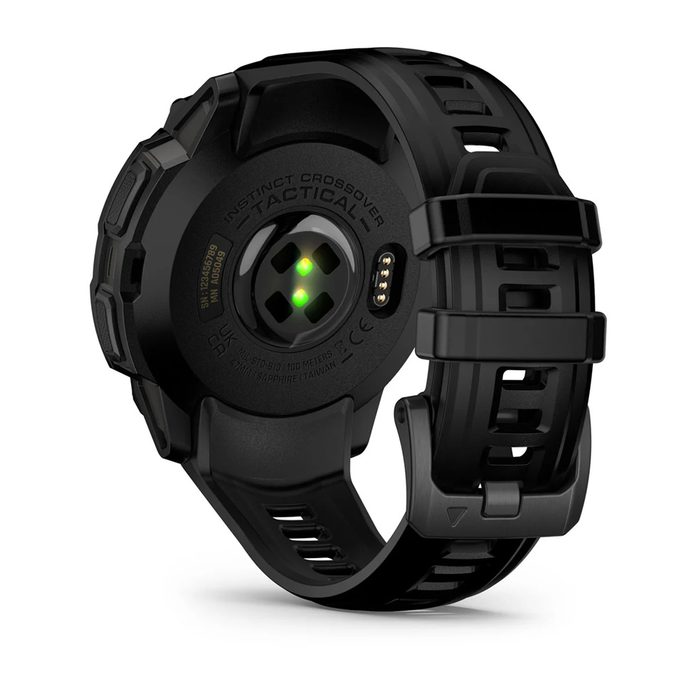 Смарт-часы Garmin Instinct Crossover AMOLED, Tactical, Black/Black (010-03398-02)